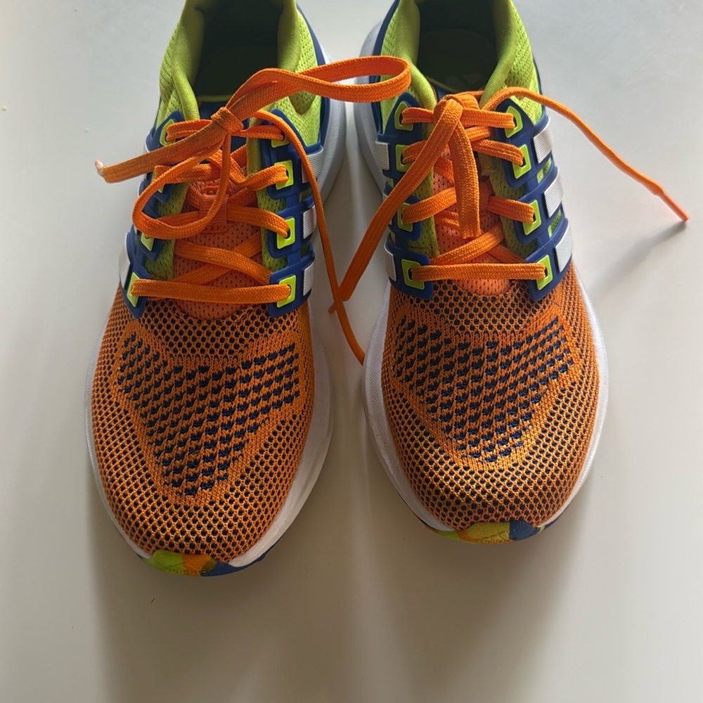 Adidas Ubounce DNA Big Kids Sneakers - Crew Orange / Solar Slime size 6